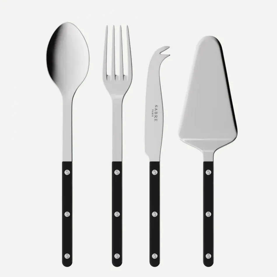 Bistrot Solid Black Set Of 4 Bistrot Must-Have Serving Pieces