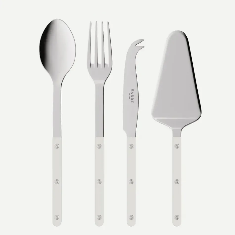 Bistrot Solid White Set Of 4 Bistrot Must-Have Serving Pieces