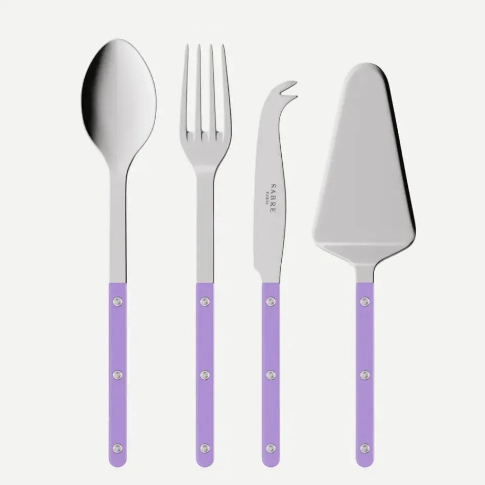 Bistrot Solid Purple Set Of 4 Bistrot Must-Have Serving Pieces