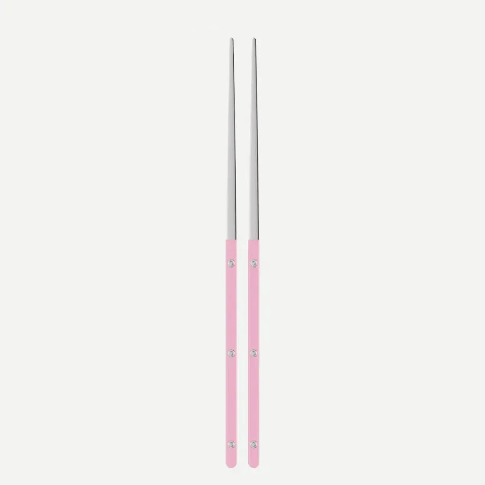 Bistrot Solid Pink Pair Of Chopsticks 9"