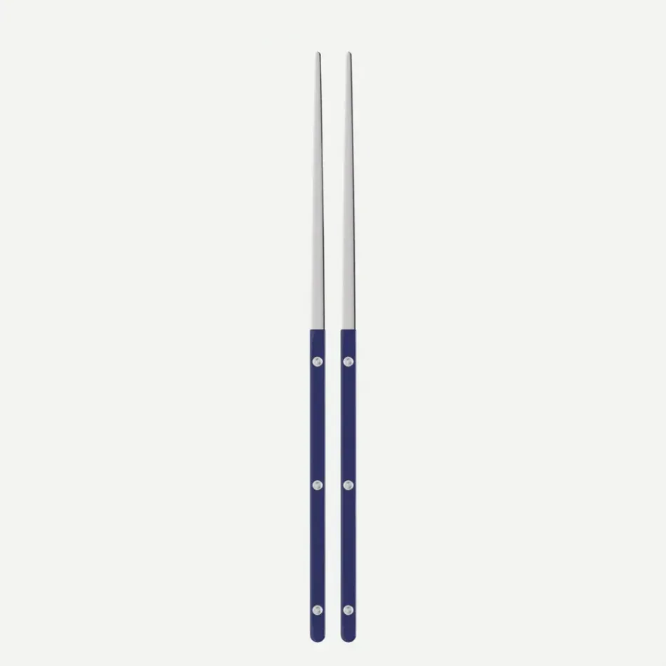 Bistrot Solid Navy Blue Pair Of Chopsticks 9"