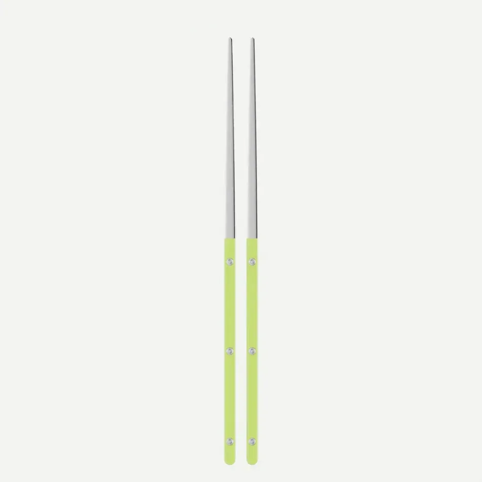 Bistrot Solid Lime Pair Of Chopsticks 9"