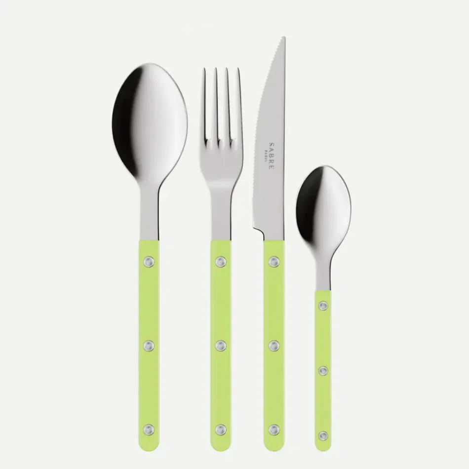 Bistrot Solid Lime 48 Pieces Cutlery Set 9"1/4