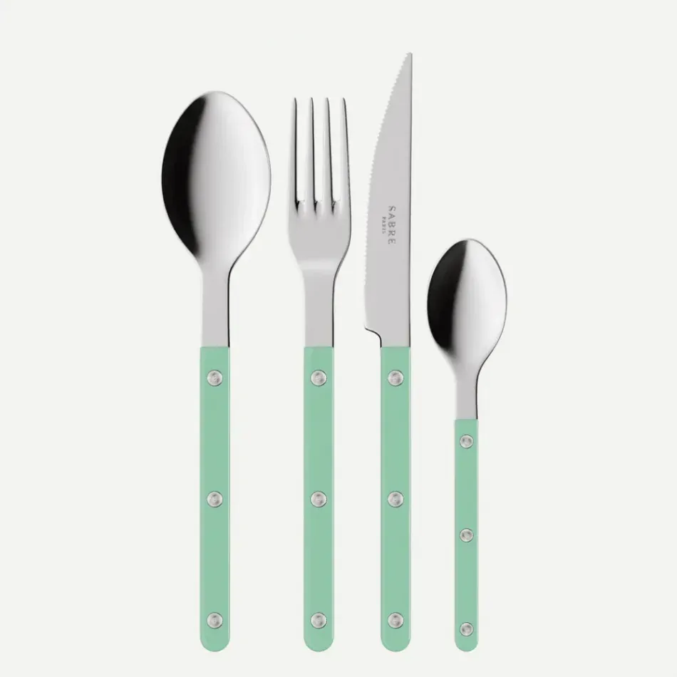 Bistrot Solid Pastel Green 48 Pieces Cutlery Set 9"1/4