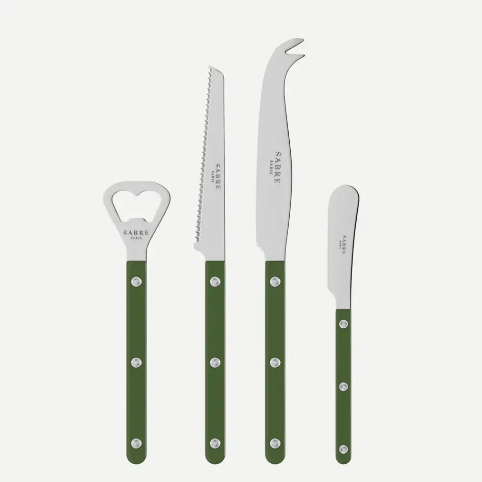 Bistrot Solid Green Bistrot Aperitif Set