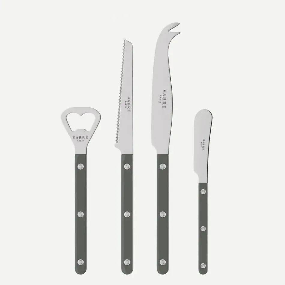 Bistrot Solid Dark Grey Bistrot Aperitif Set