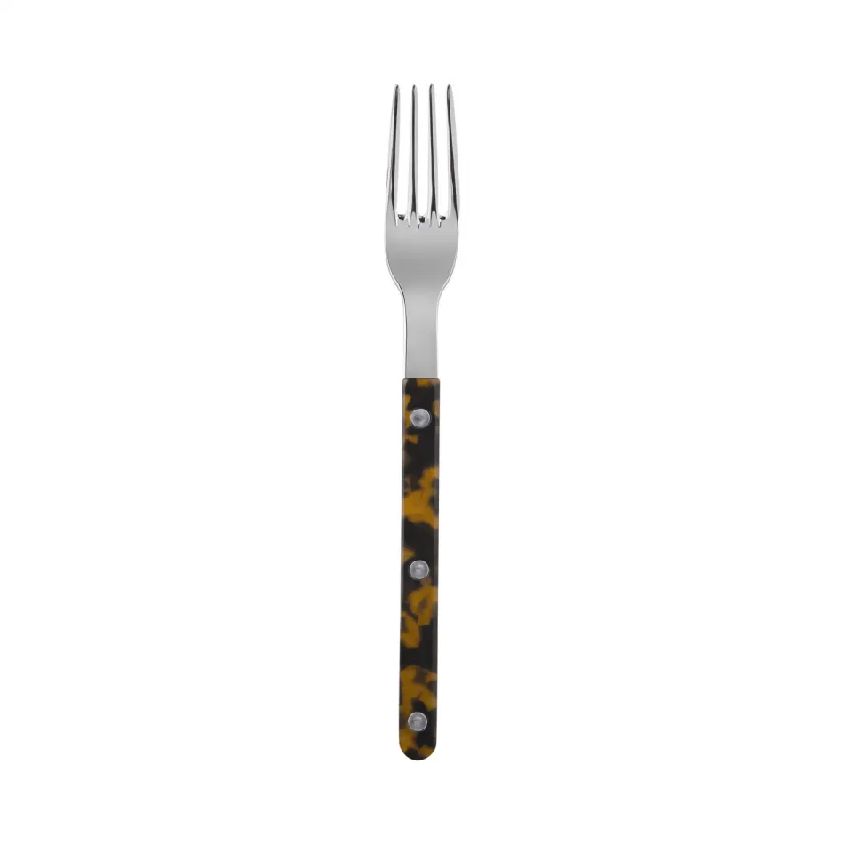 Bistrot Shiny Faux Tortoise Dinner Fork 8.5"