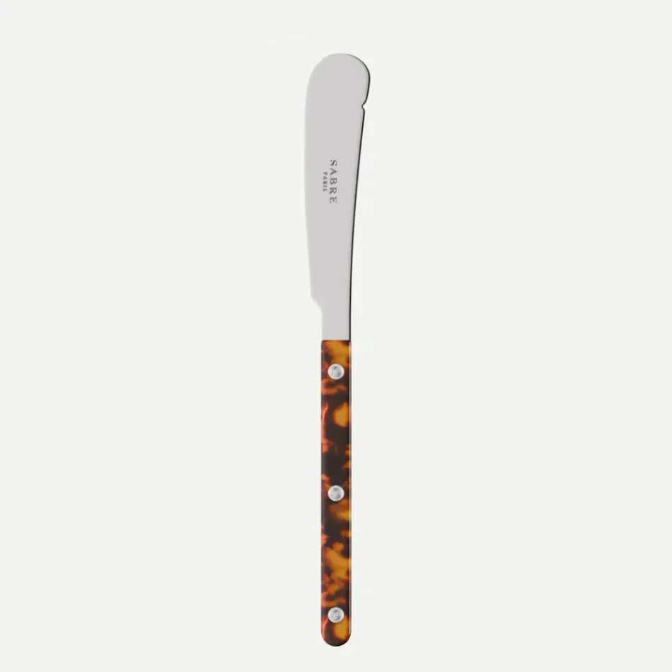 Bistrot Tortoise Faux Tortoise Butter Knife 7"3/4