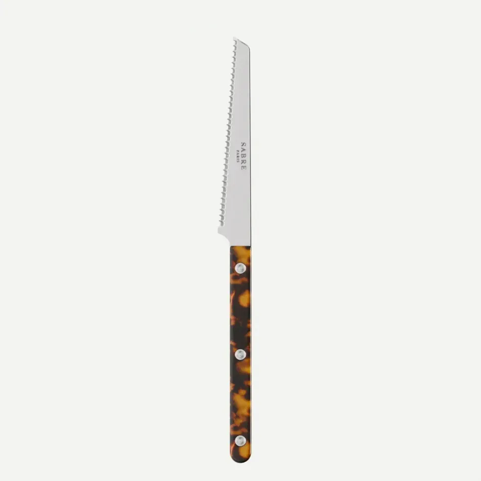 Bistrot Tortoise Faux Tortoise Tomato Knife 8"1/2