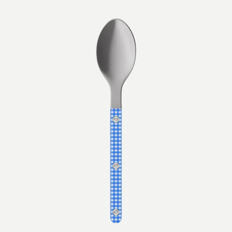Bistrot Vintage Gingham Blue Teaspoon 6"