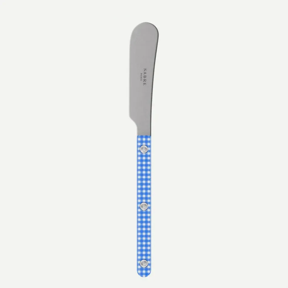 Bistrot Vintage Gingham Blue Butter Spreader 5"1/2