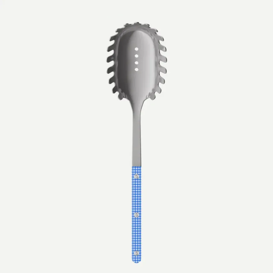 Bistrot Vintage Gingham Blue Spaghetti Spoon 26cm