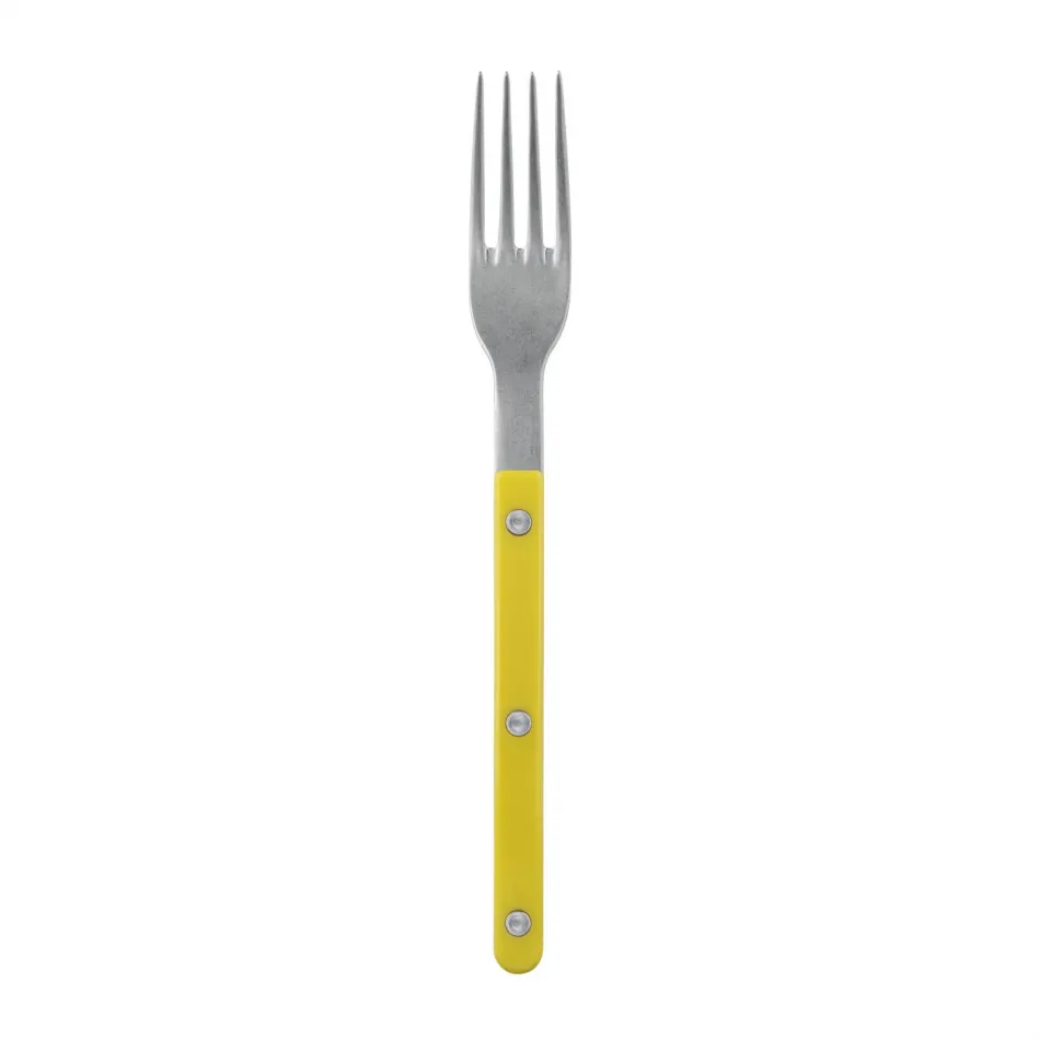 Bistrot Vintage Yellow Dinner Fork 8.5"