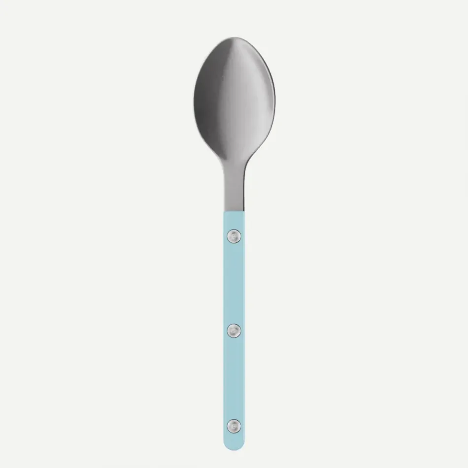 Bistrot Vintage Pastel Blue Dessert Spoon 7.5"