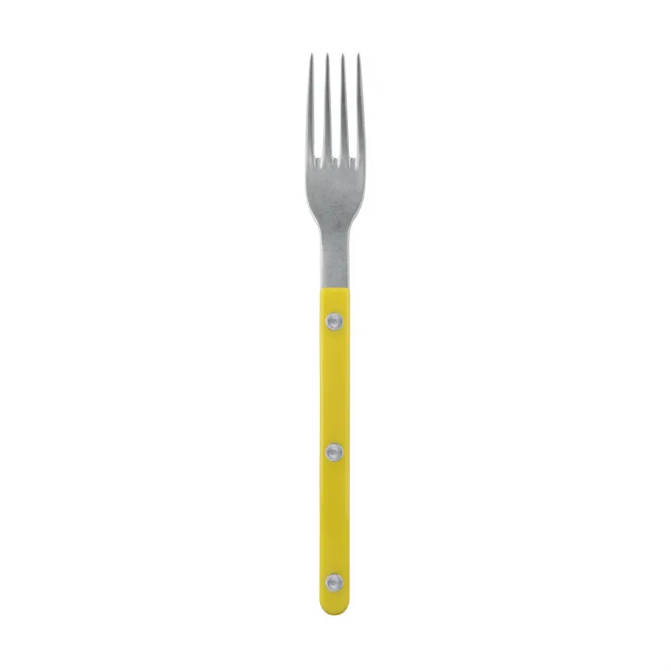 Bistrot Vintage Yellow Salad Fork 7.5"