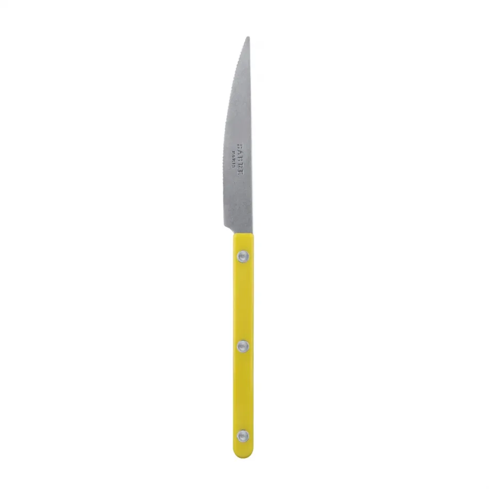 Bistrot Vintage Yellow Dessert Knife 8"