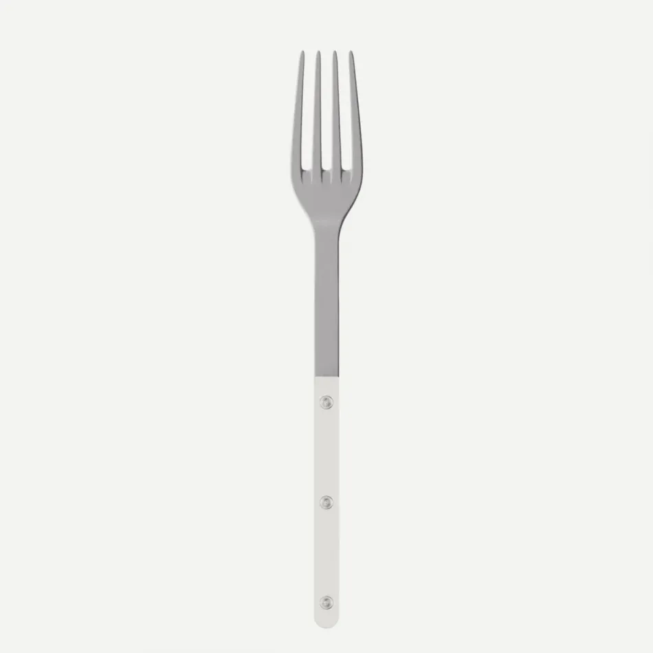 Bistrot Vintage Solid White Serving Fork 10"1/4