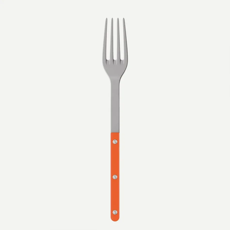 Bistrot Vintage Solid Orange Serving Fork 10"1/4