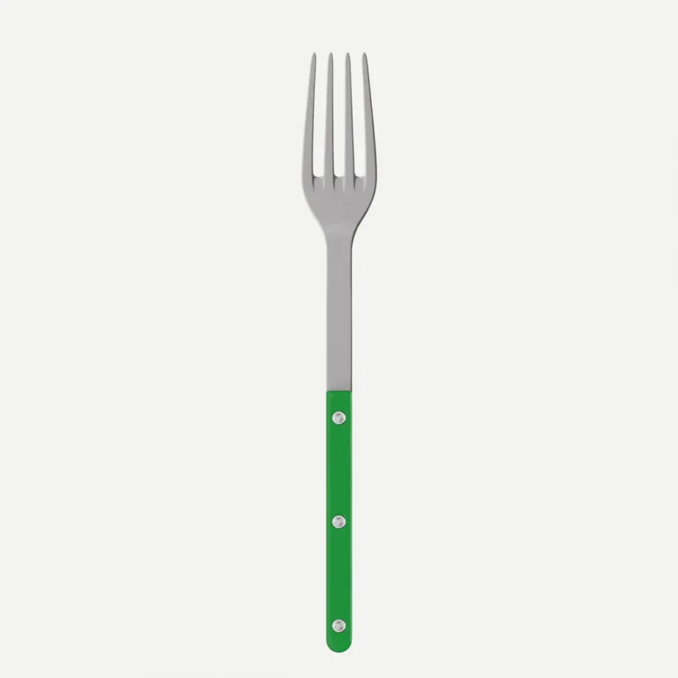 Bistrot Vintage Solid Garden Green Serving Fork 10"1/4