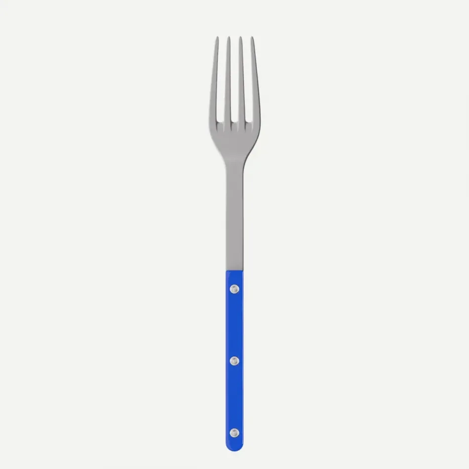 Bistrot Vintage Solid Lapis Blue Serving Fork 10"1/4