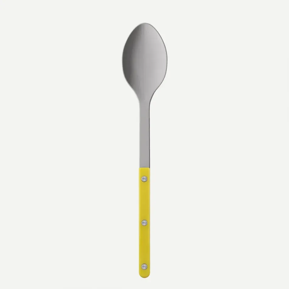 Bistrot Vintage Solid Yellow Serving Spoon 10"1/4