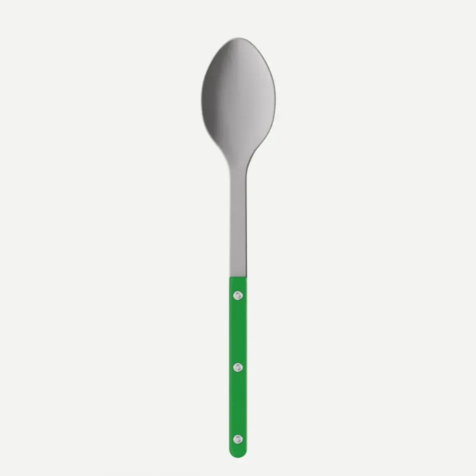 Bistrot Vintage Solid Garden Green Serving Spoon 10"1/4