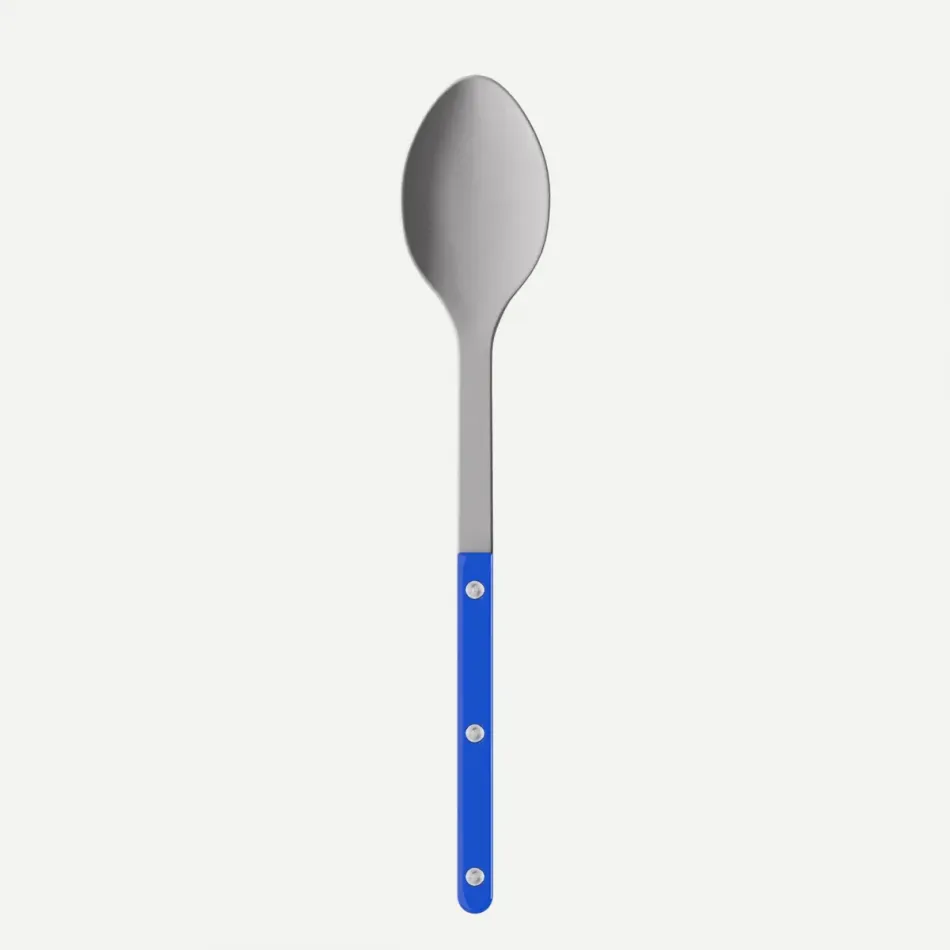 Bistrot Vintage Solid Lapis Blue Serving Spoon 10"1/4