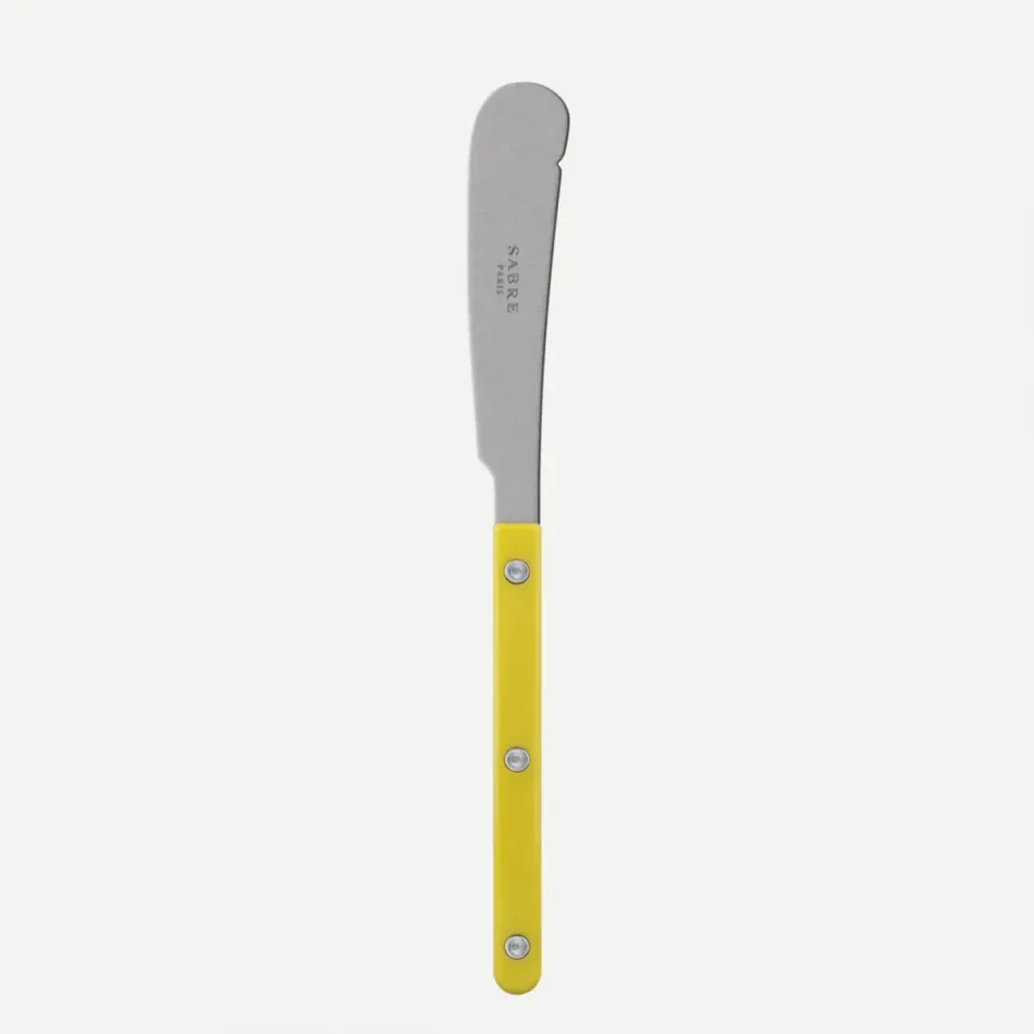 Bistrot Vintage Solid Yellow Butter Knife 7"3/4