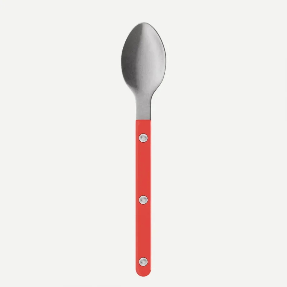 Bistrot Vintage Solid Red Espresso Spoon 5"1/2