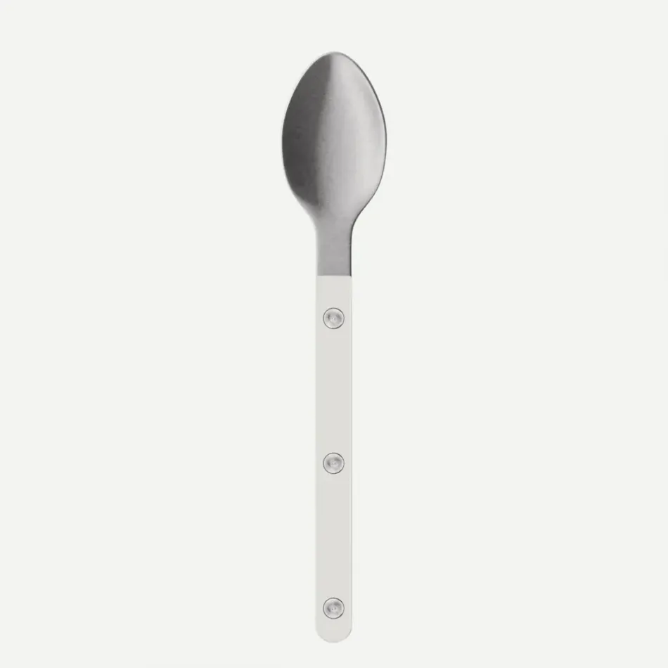 Bistrot Vintage Solid White Espresso Spoon 5"1/2