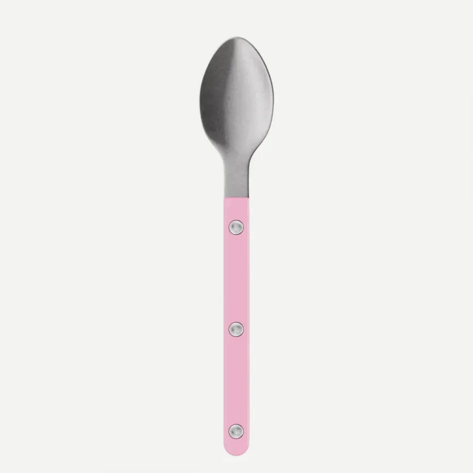 Bistrot Vintage Solid Pink Espresso Spoon 5"1/2