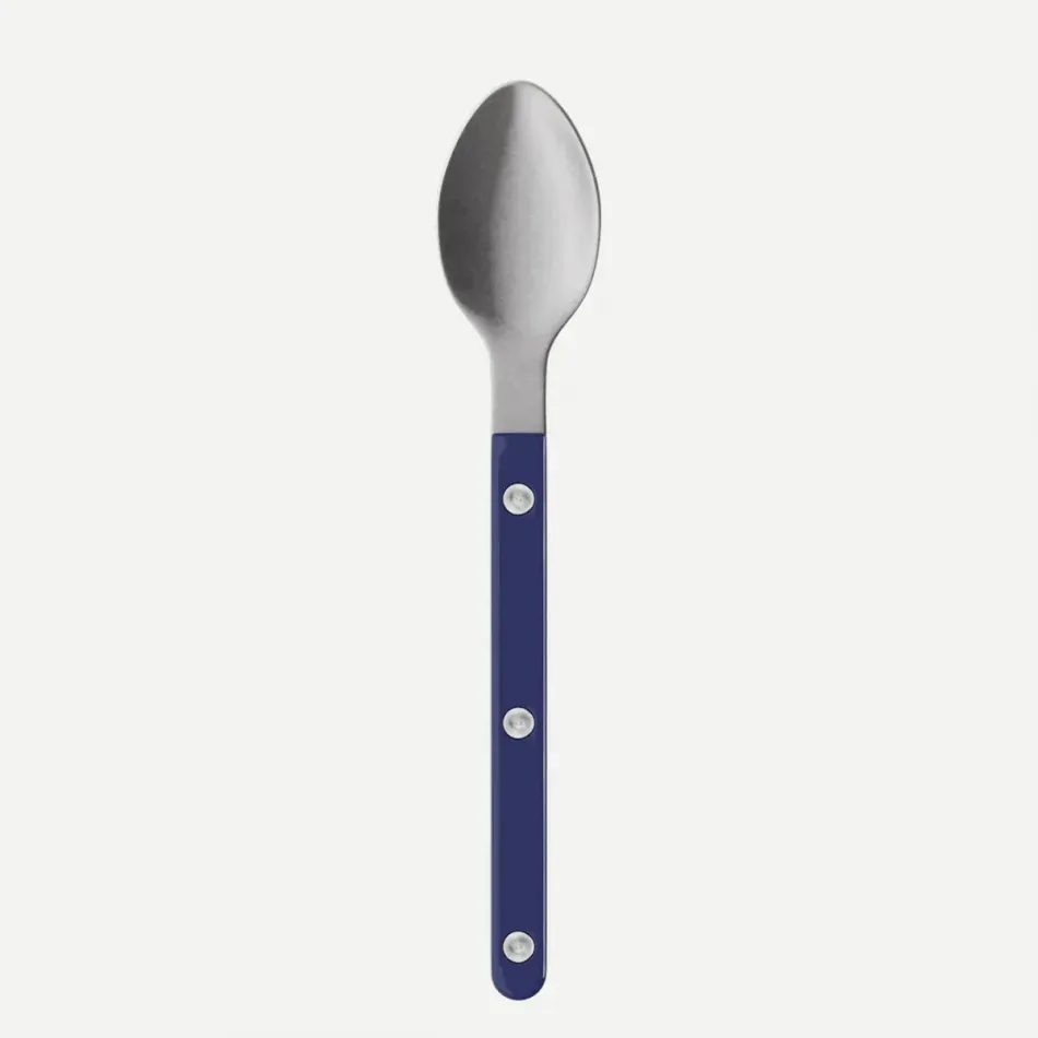Bistrot Vintage Solid Navy Blue Espresso Spoon 5"1/2