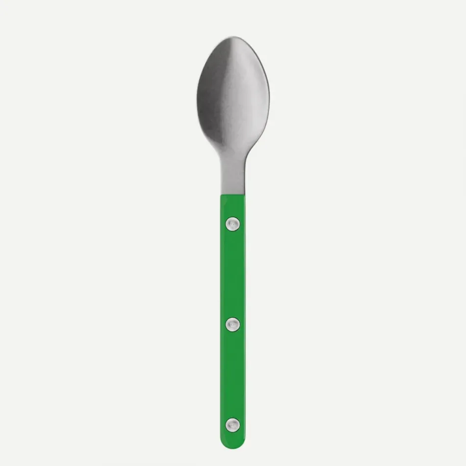 Bistrot Vintage Solid Garden Green Espresso Spoon 5"1/2