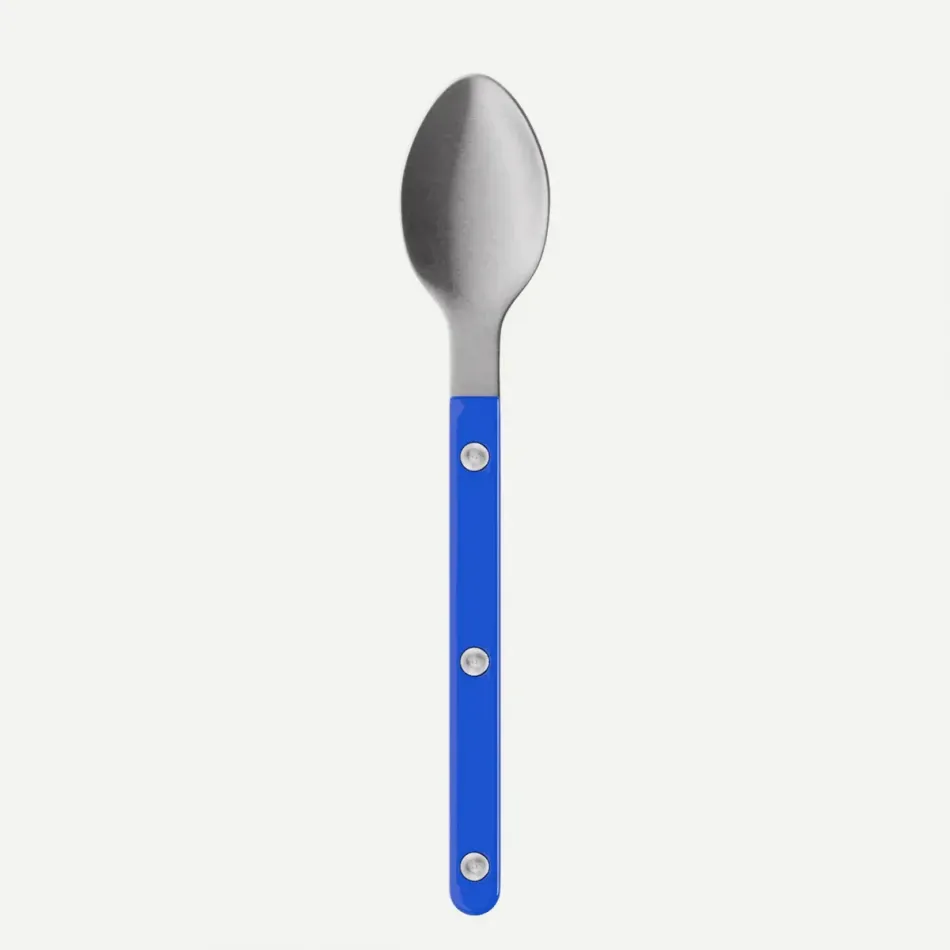 Bistrot Vintage Solid Lapis Blue Espresso Spoon 5"1/2