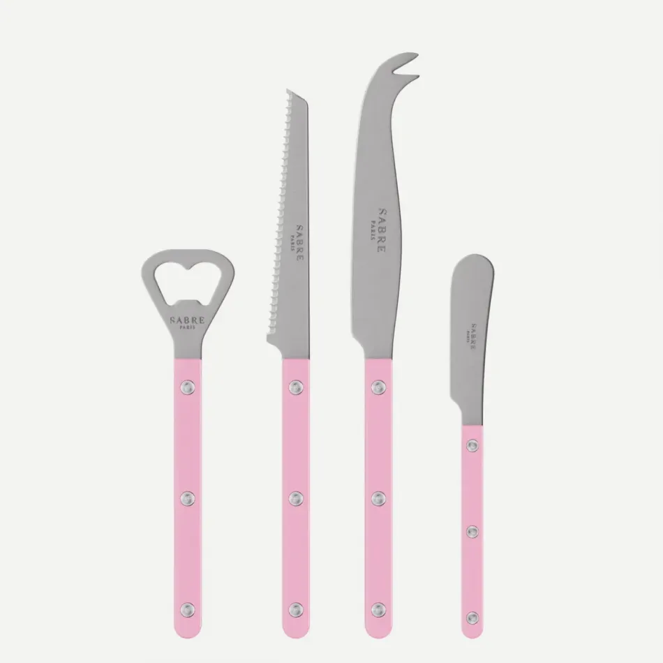 Bistrot Vintage Solid Pink Bistrot Aperitif Set