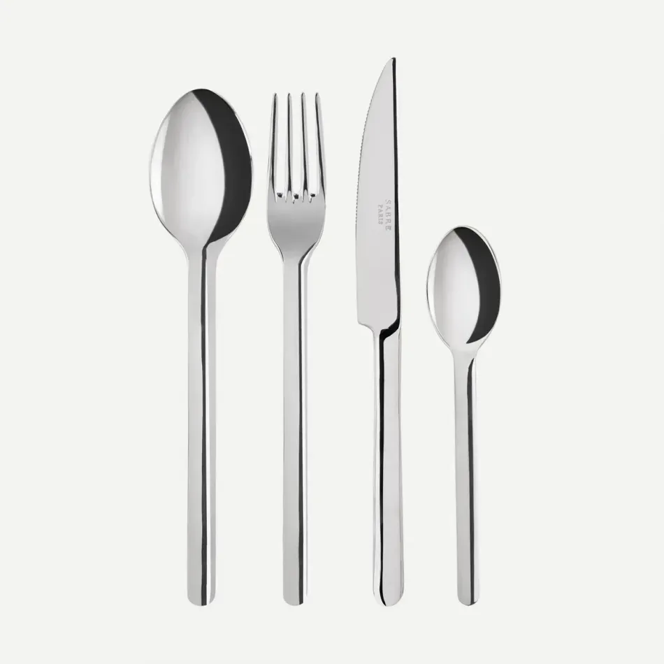 Loft Shiny Stainless Steel 4 Pieces Cutlery Set 9.25"