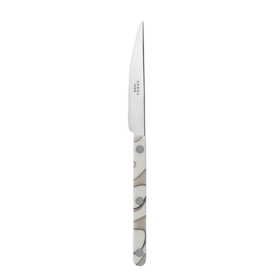 Bistrot Shiny Dune Ivory Dessert Knife 7.75" 8"