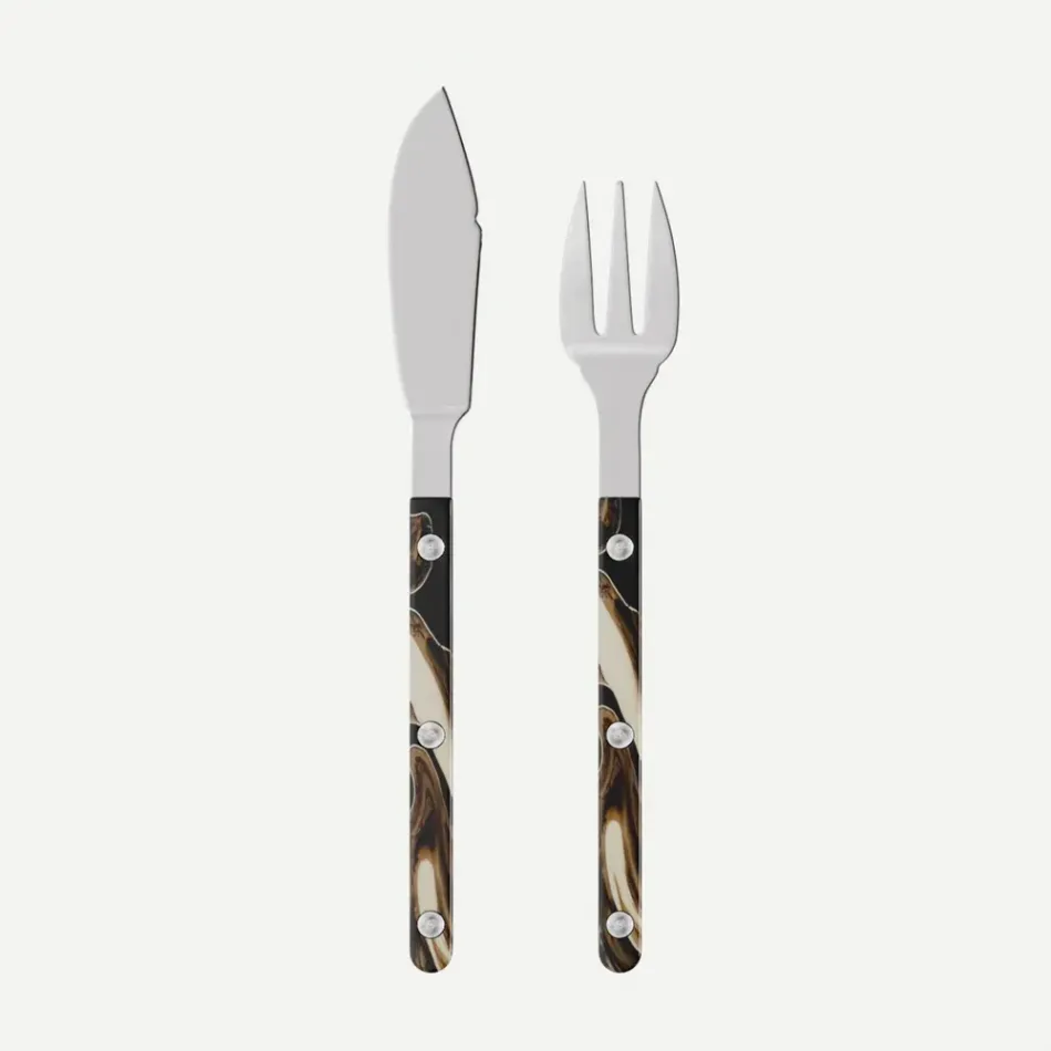 Bistrot Dune Dune Black Fish Set 8"1/4