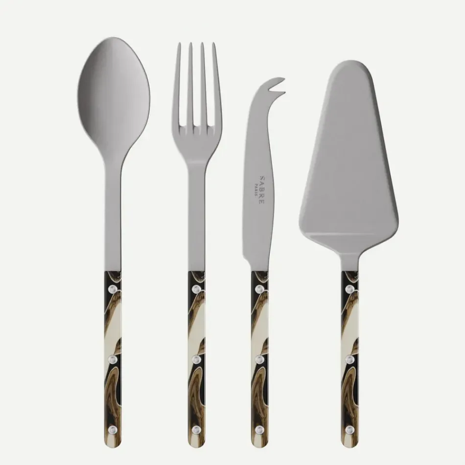 Bistrot Vintage Dune Dune Black Set Of 4 Bistrot Must-Have Serving Pieces