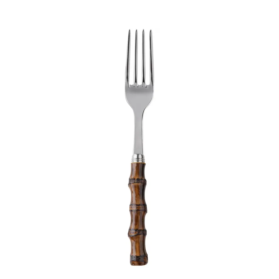 Panda Dark Bamboo Salad Fork 7.5"