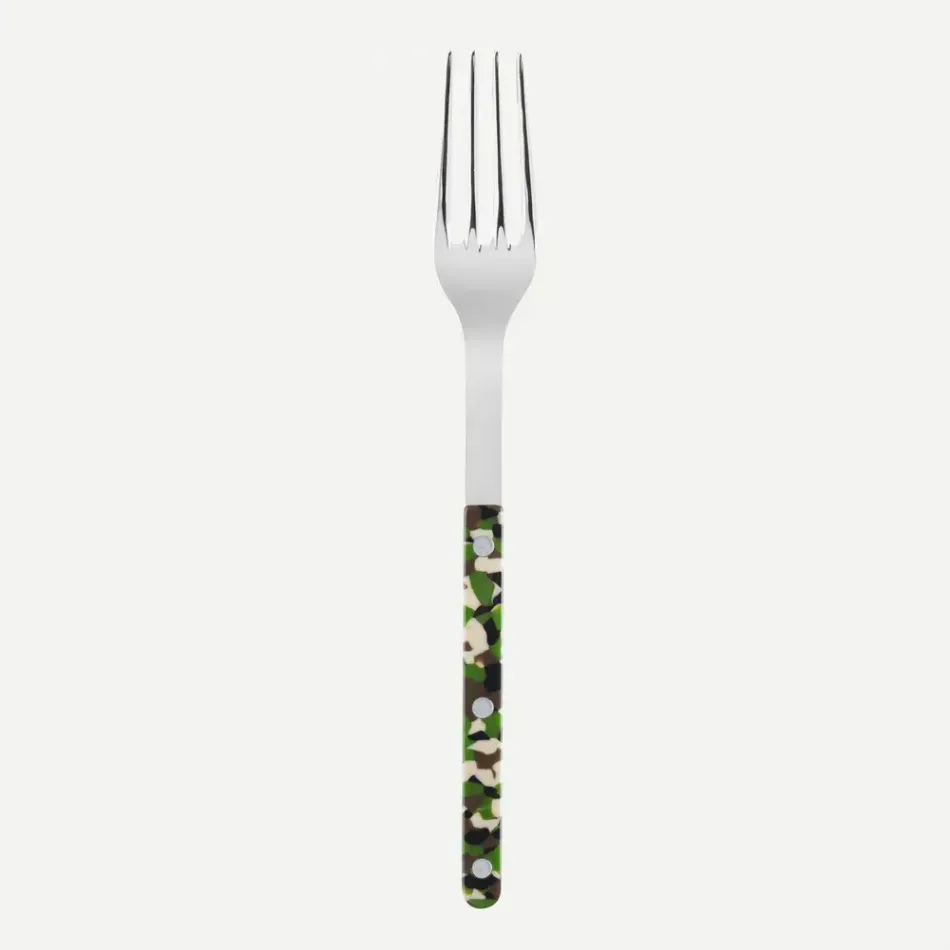 Bistrot Camouflage Green Serving Fork 10"1/4