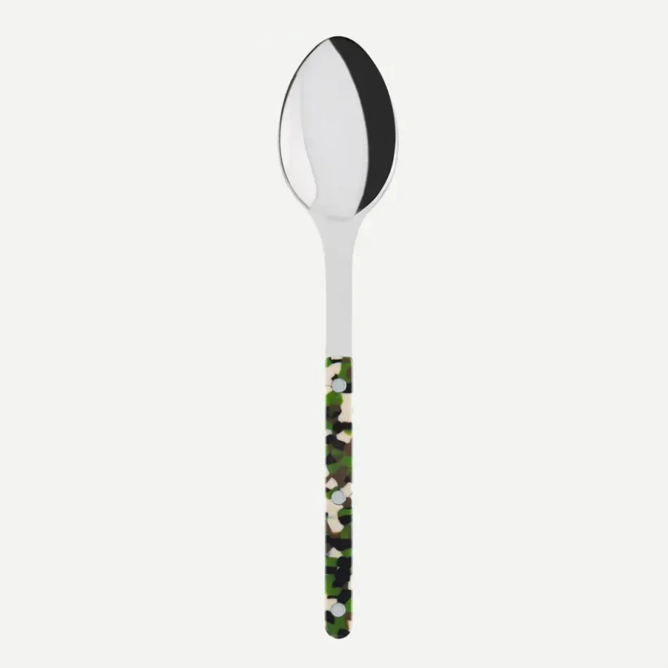 Bistrot Camouflage Green Serving Spoon 10"1/4