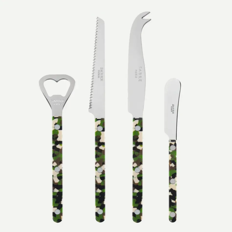 Bistrot Camouflage Green Bistrot Aperitif Set