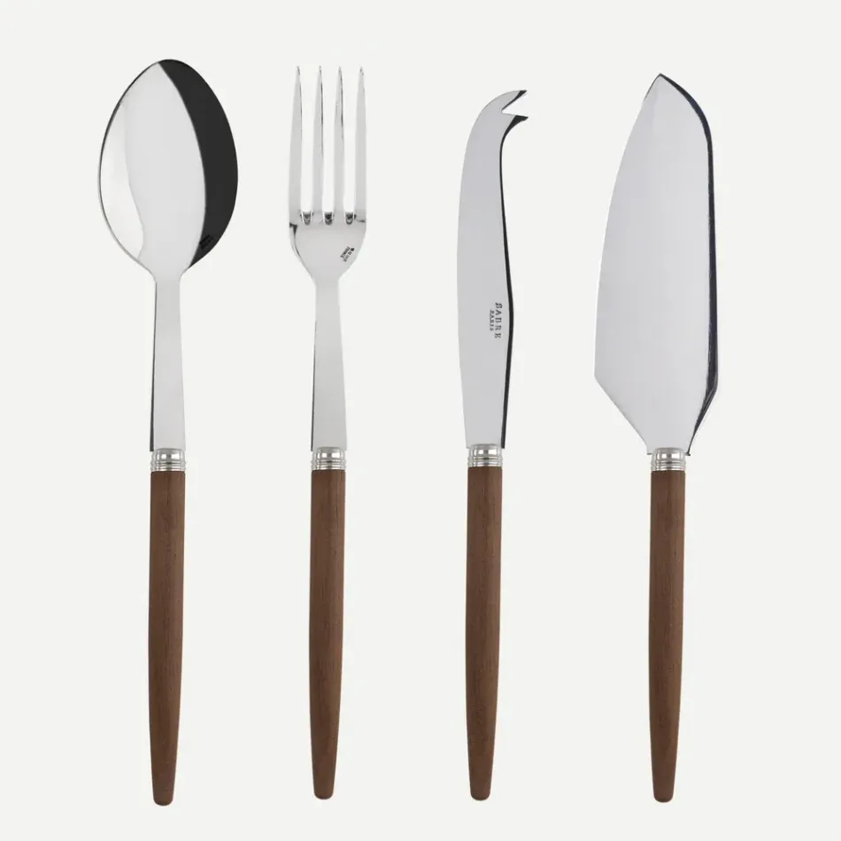 Jonc Dark Wood Set Of 4 Must-Have Serving Pieces