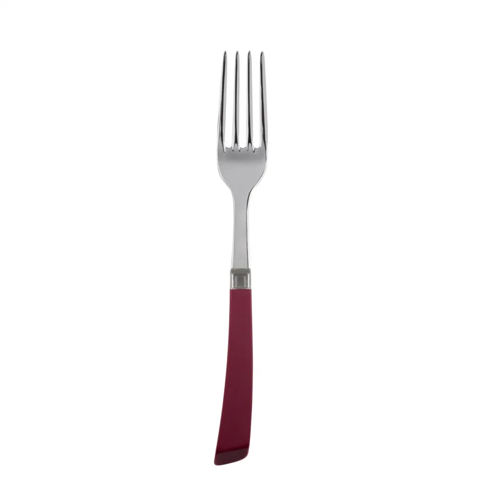 Numero 1 Burgundy Salad Fork 7.5"