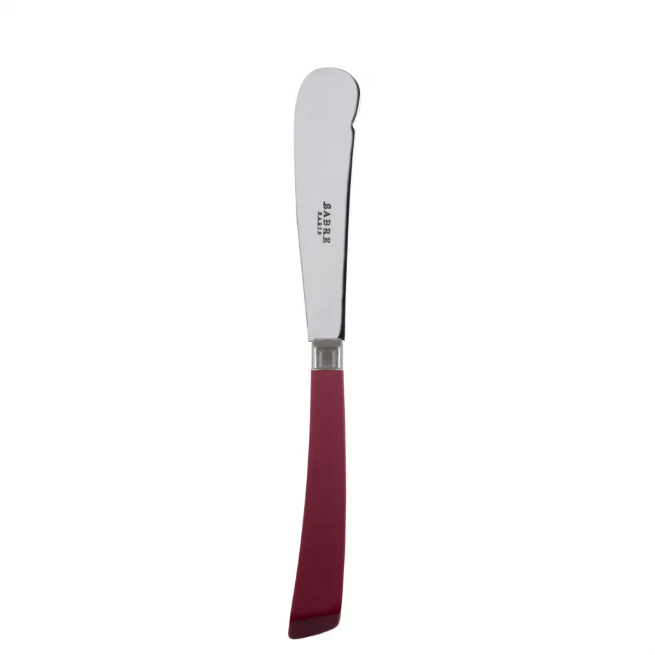 Numero 1 Burgundy Butter Knife 7.75"