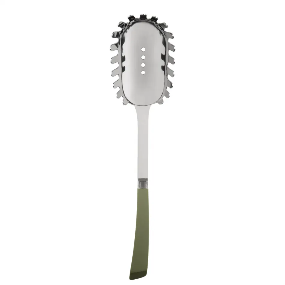 Numero 1 Green Fern Spaghetti Spoon 11.5"