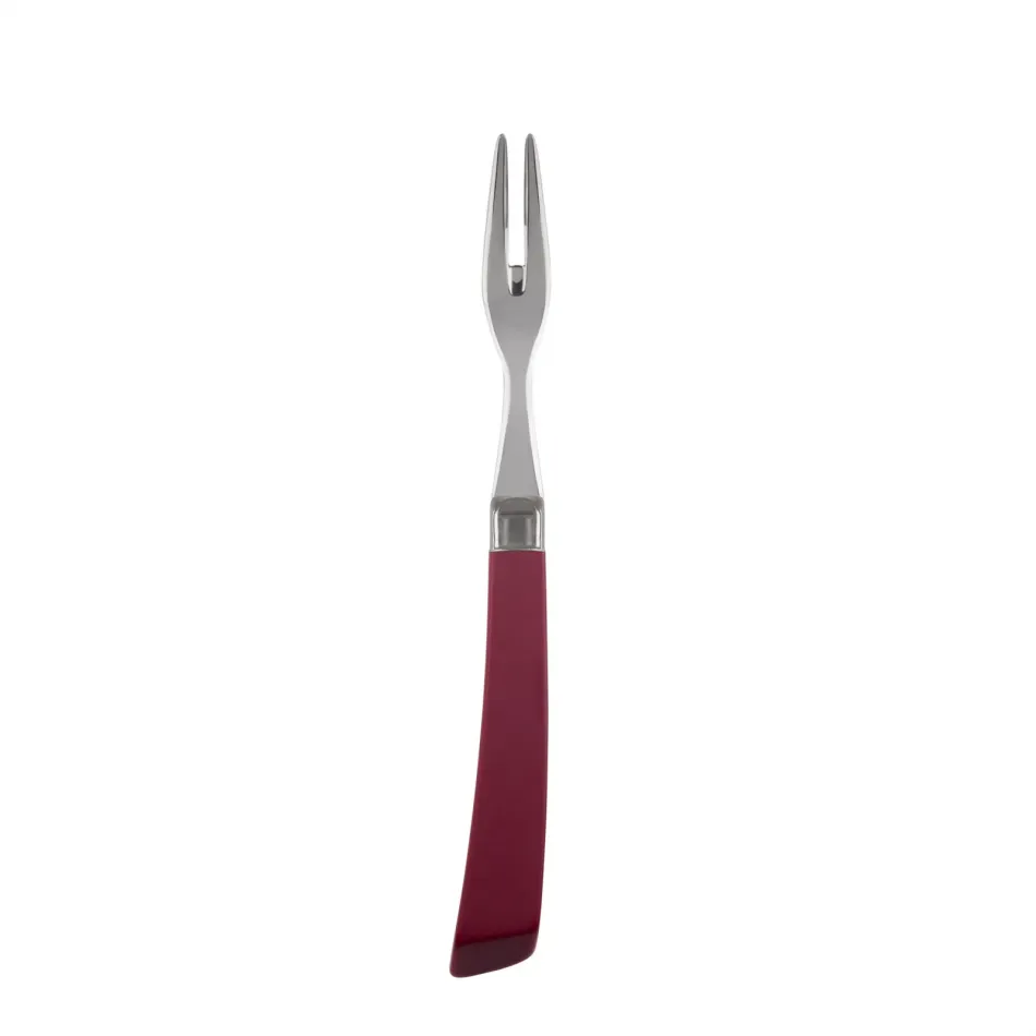 Numero 1 Burgundy Cocktail Fork 5.75"