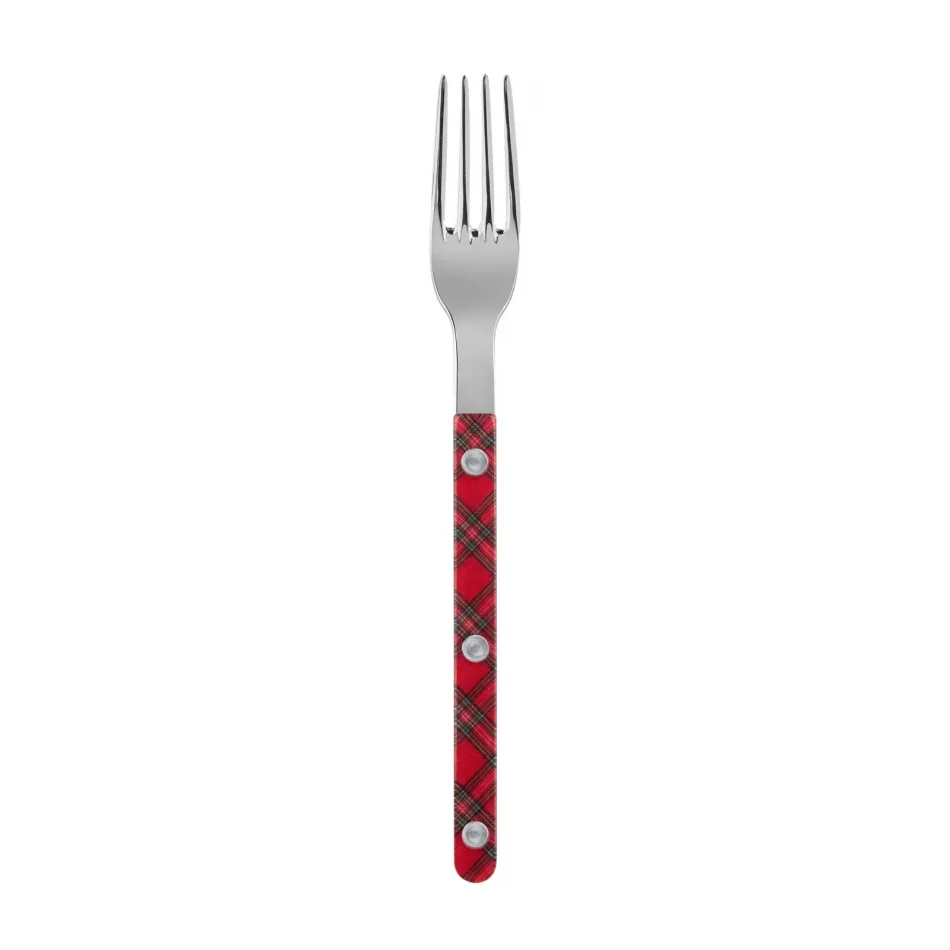 Bistrot Tartan Red Salad Fork 7.5"