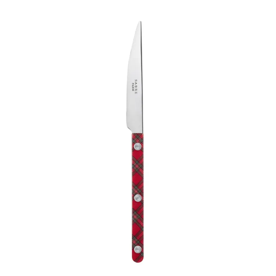 Bistrot Tartan Red Dessert Knife 8"